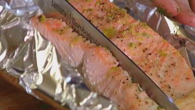 чиабатта с семгой и каперсами