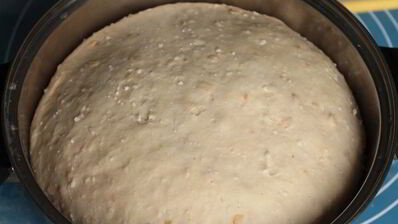 горчичный хлеб на твороге с сыром