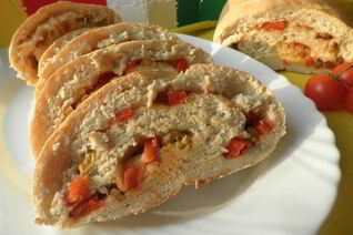 Итальянский хлеб с моцареллой