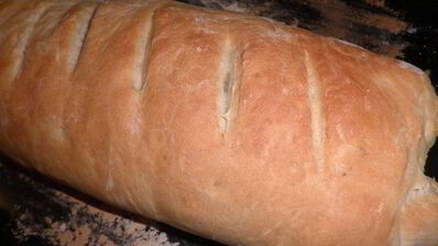 итальянский хлеб с моцареллой