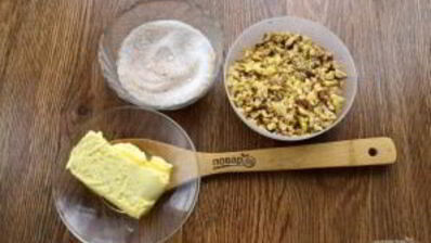 хлеб гармошка с ореховой начинкой