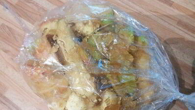 хлеб на печеных яблоках с орешками