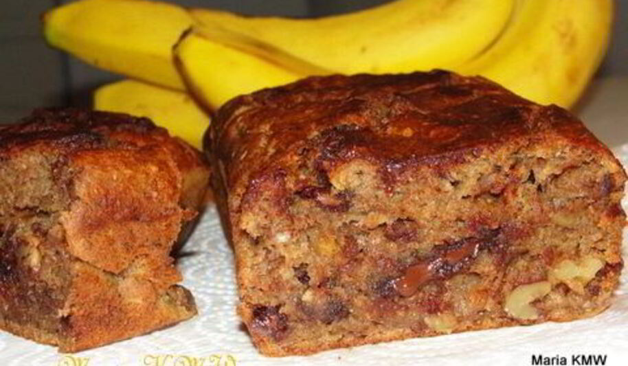 Рецепт сладкий, банановый хлеб