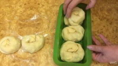 воздушный хлеб с брынзой и зеленью