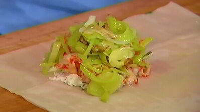 хрустящие конвертики с раковыми шейками