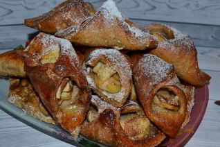 Конвертики с яблоком