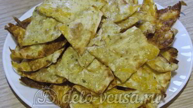 чипсы из лаваша с сыром