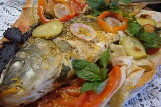 Фирменный карп в лаваше