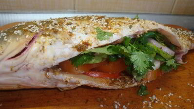 фирменный карп в лаваше