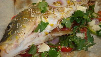 фирменный карп в лаваше