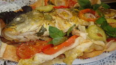 фирменный карп в лаваше