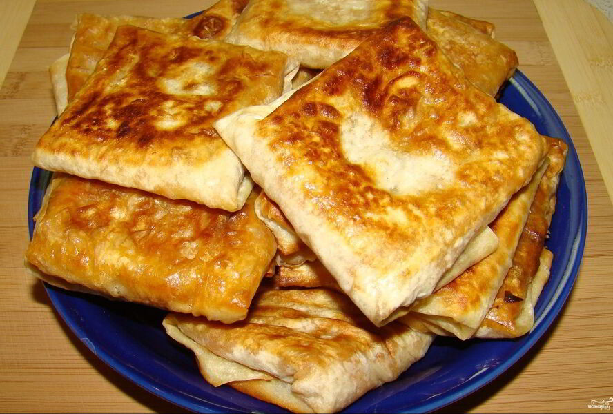 Горячая закуска из лаваша