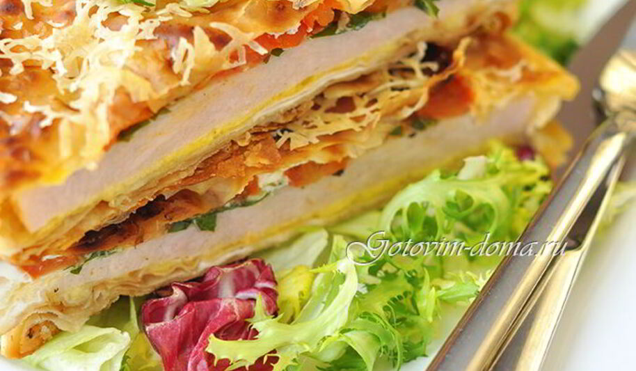 Рецепт горячей закуски в лаваше ека