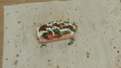 горячий лаваш с начинкой