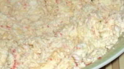 лаваш с крабовыми палочками и чесноком