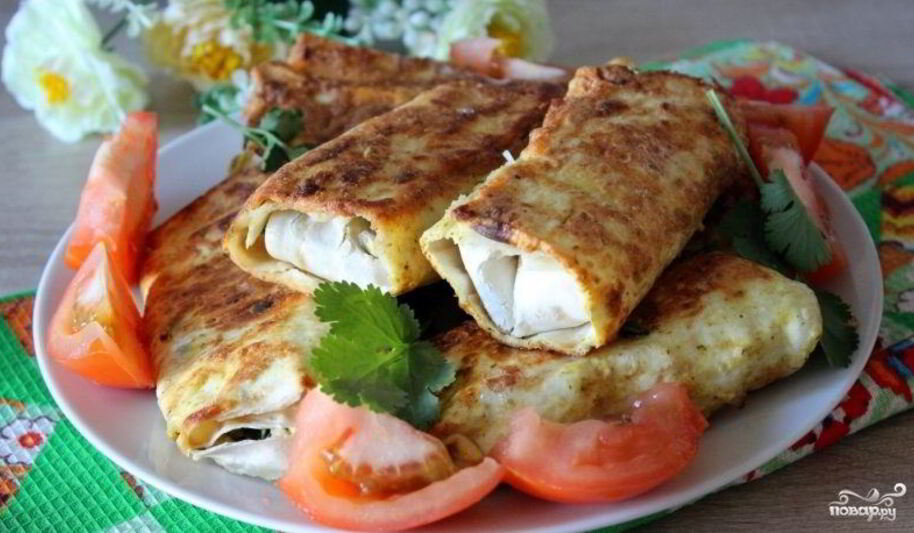 Рецепт лаваша с луком и яйцом