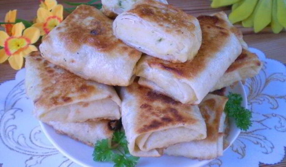 Рецепт лаваша с пюре