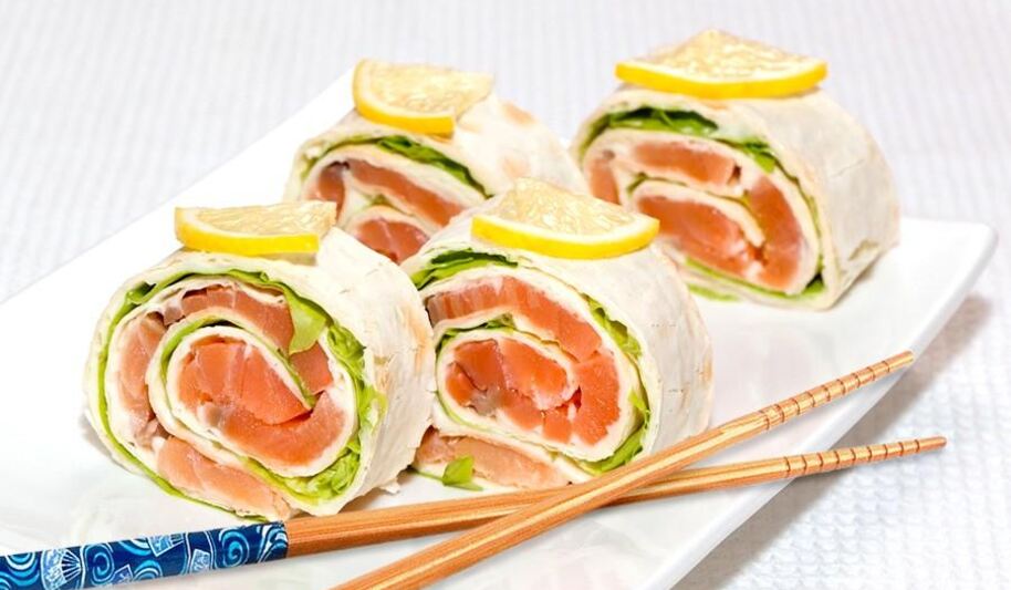 Рецепт лаваша с семгой и сливочным сыром