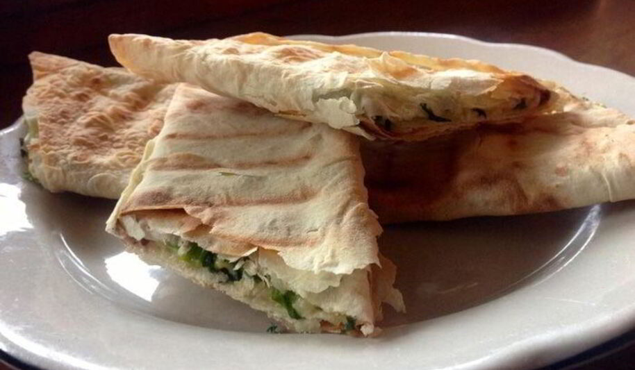 Рецепт лаваша с сыром и зеленью