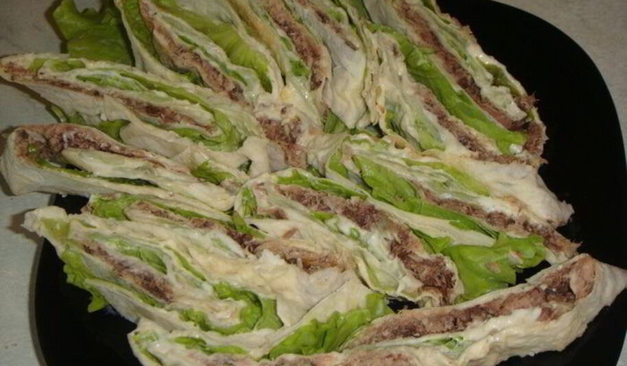 Рецепт лаваша с тунцом