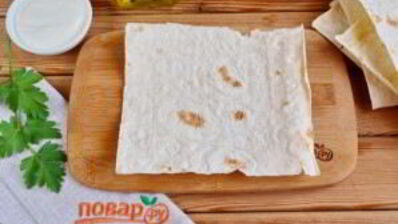 лаваш с яйцом и шпинатом