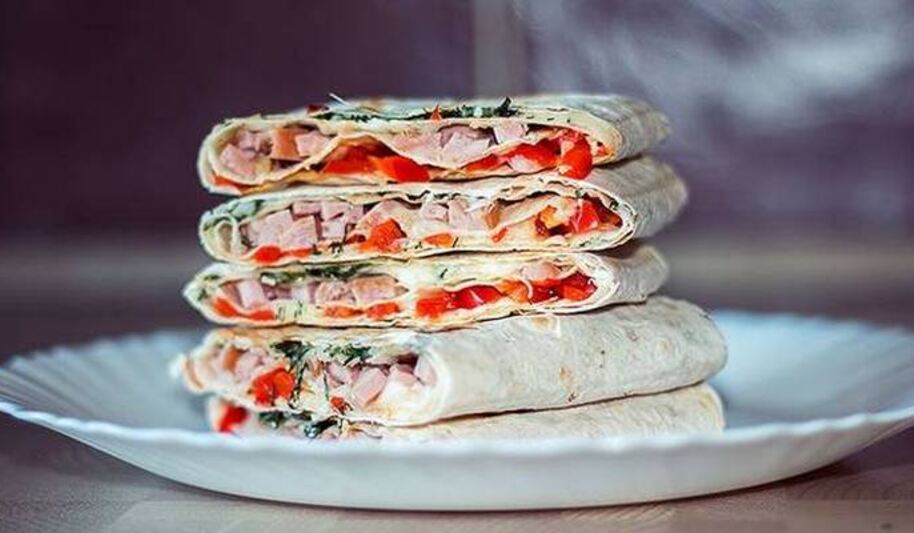 Рецепт многослойной закуски в лаваше