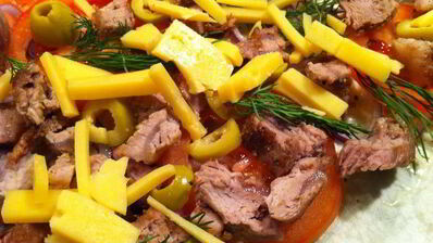 мясной лаваш с дымком