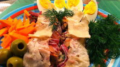 мясной лаваш с дымком