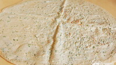 рыбка в лаваше с сыром, чесноком и зеленью