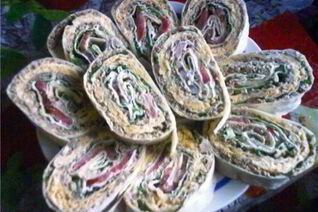 Закуска из лаваша с мясным фаршем