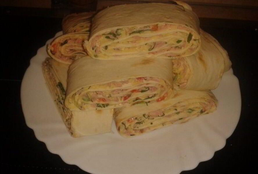 Закуски из лаваша