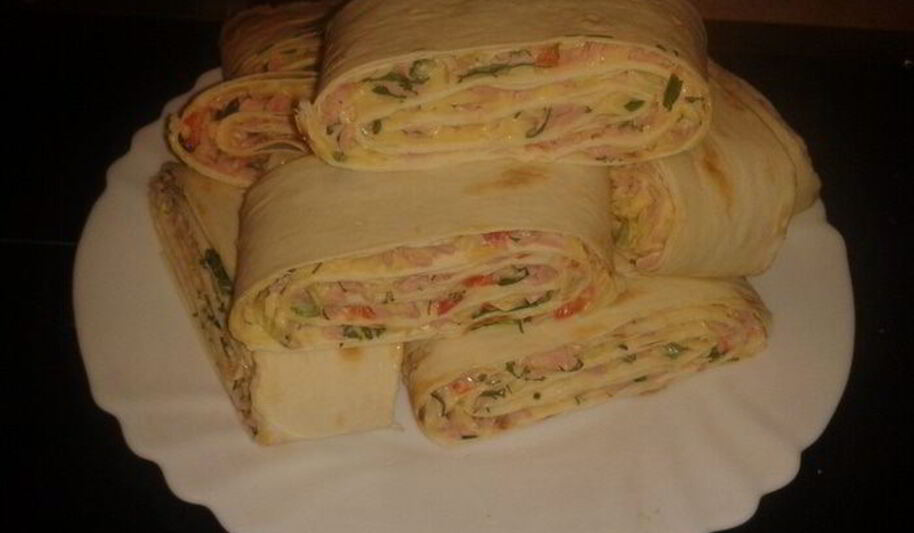 Рецепт закусок из лаваша