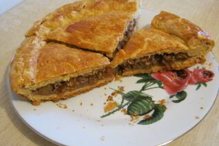 Ленивая пахлава с измельченными орехами