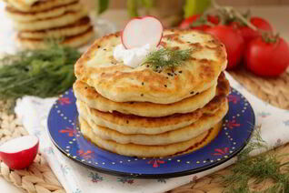 Бхатури индийские лепешки