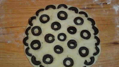 фокачча с маслинами