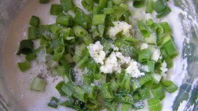 лепешка с зеленым луком