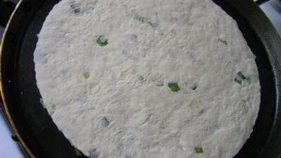 лепешка с зеленым луком