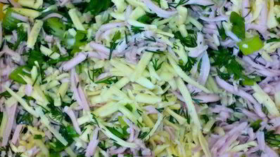 лепешки на кефире с начинкой