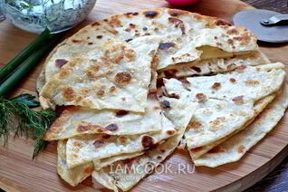 Лепешки на воде и муке на сковороде