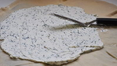 лепешки с творогом и укропом