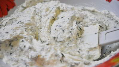 лепешки с творогом и укропом