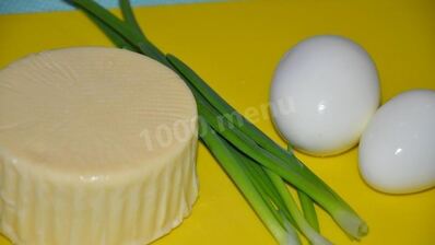 лепешки с зеленым луком и моцареллой