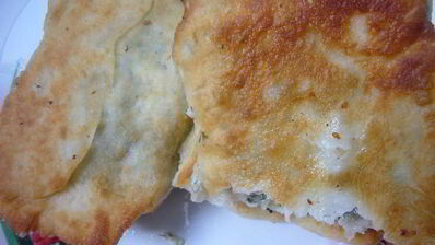 пита с риккотой и укропом