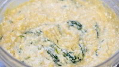 творожная лепешка с полентой