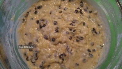 банановые маффины с шоколадом