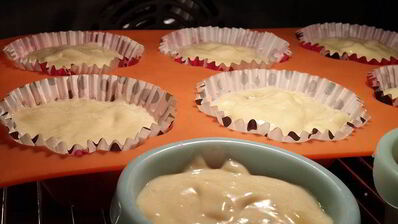 банановые маффины с вареной сгущенкой