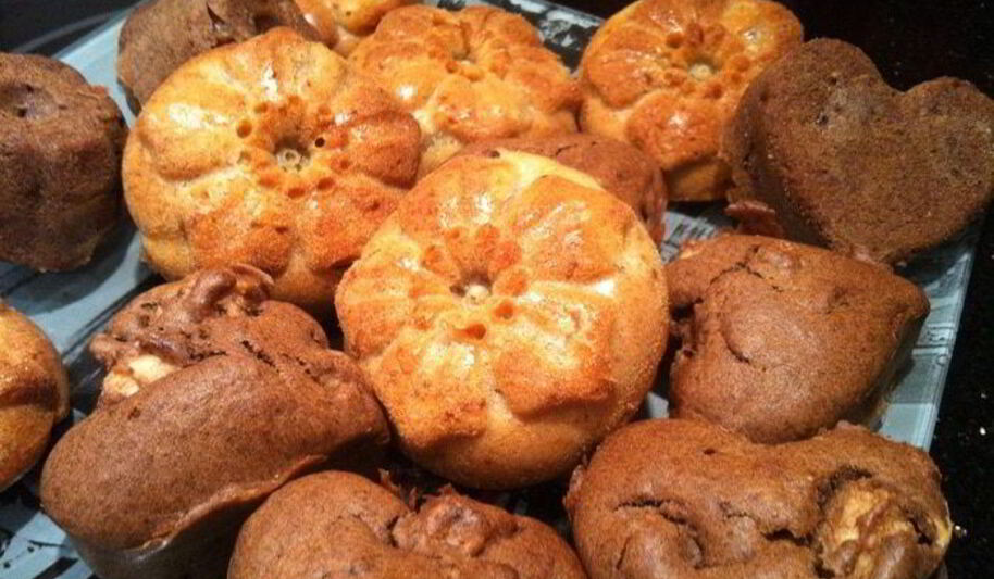 Рецепт имбирных маффинов с грушами