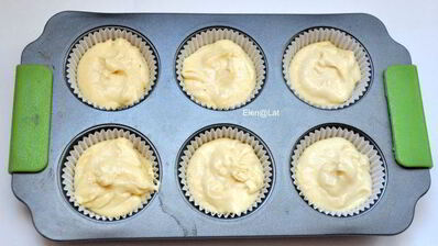 лимонные маффины с курдом и меренгой