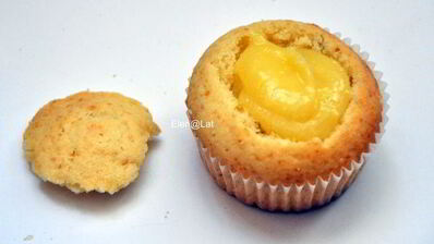 лимонные маффины с курдом и меренгой