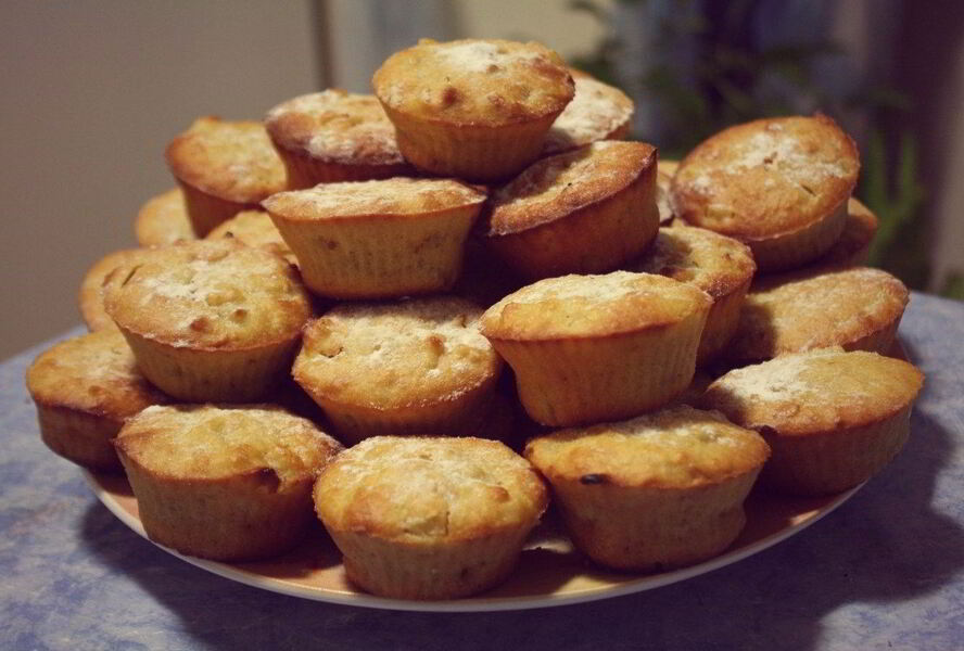 Маффины с грушами и корицей